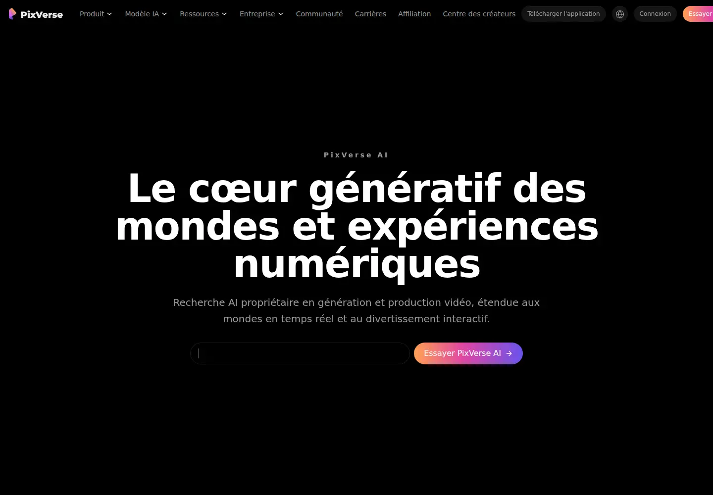 Screenshot of pixverse.ai