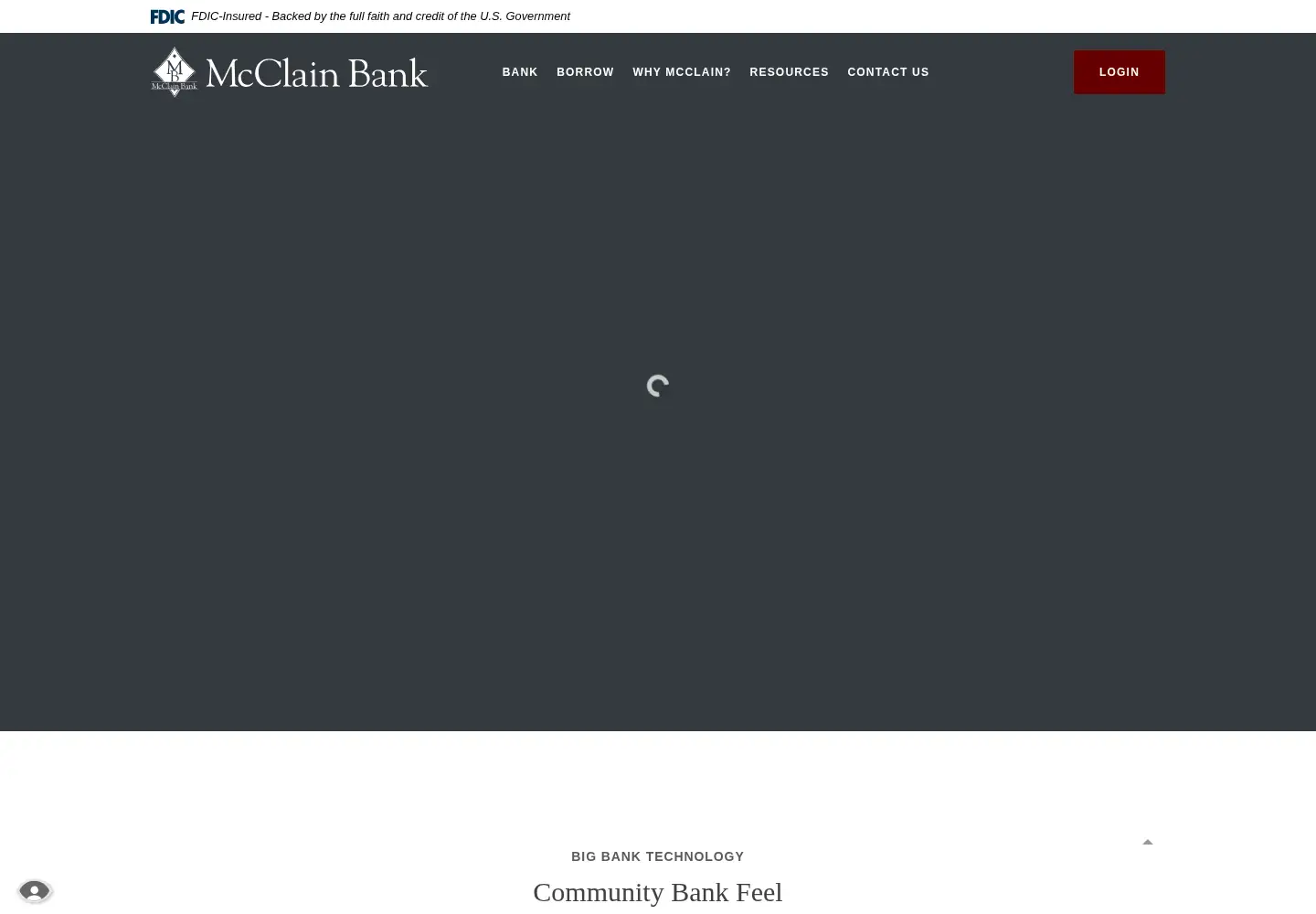 Screenshot of mcclainbank.com