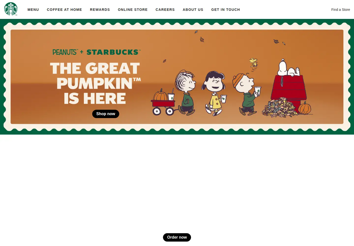 Screenshot of starbucks.co.nz