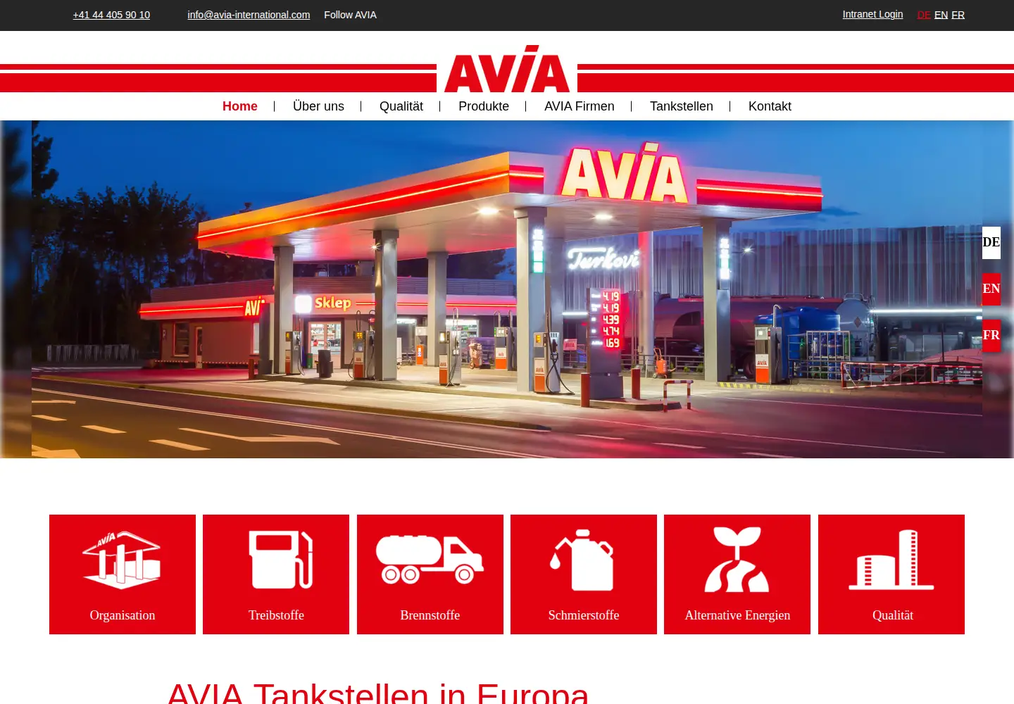 Screenshot of avia-international.com