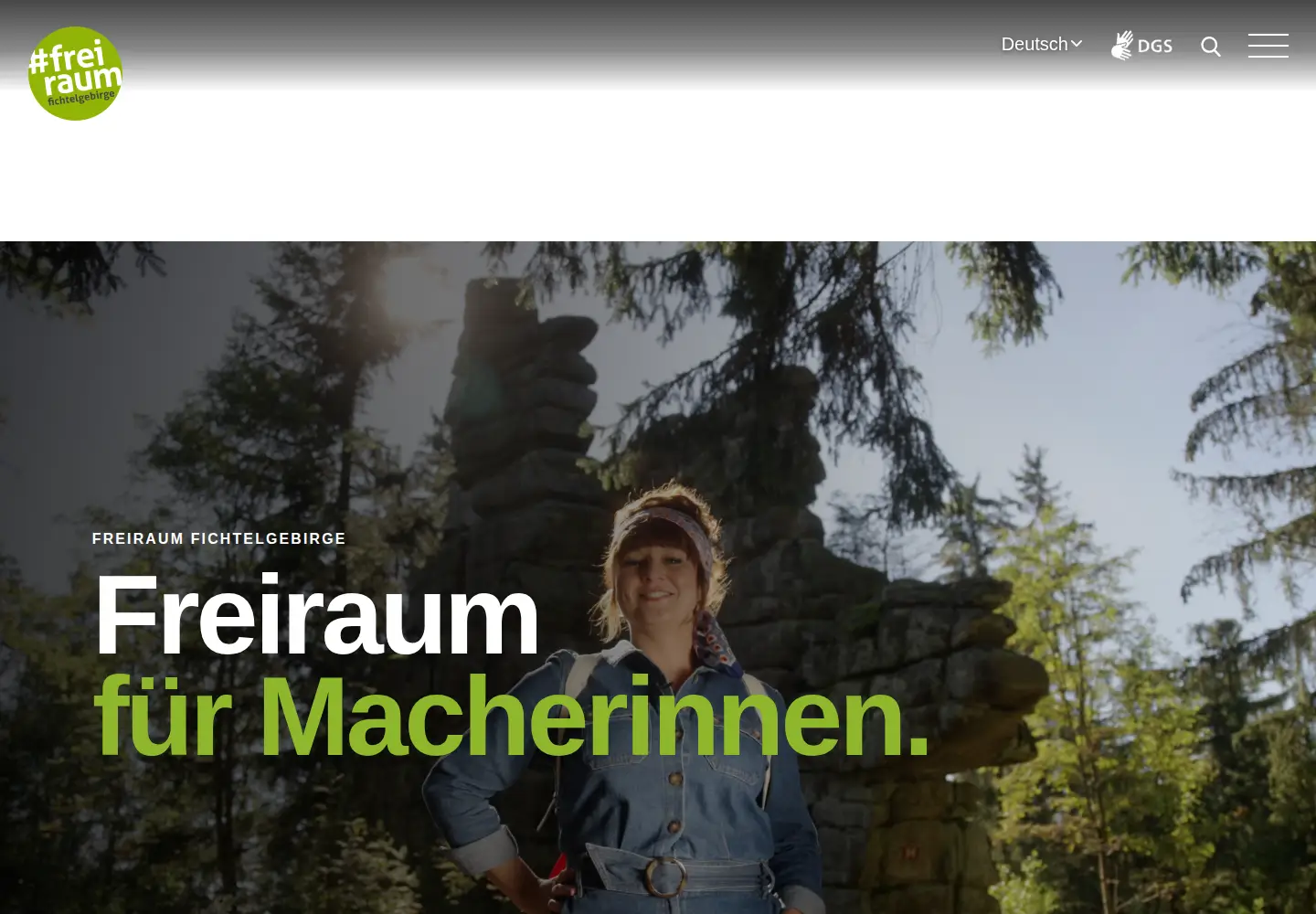Screenshot of freiraum-fichtelgebirge.de