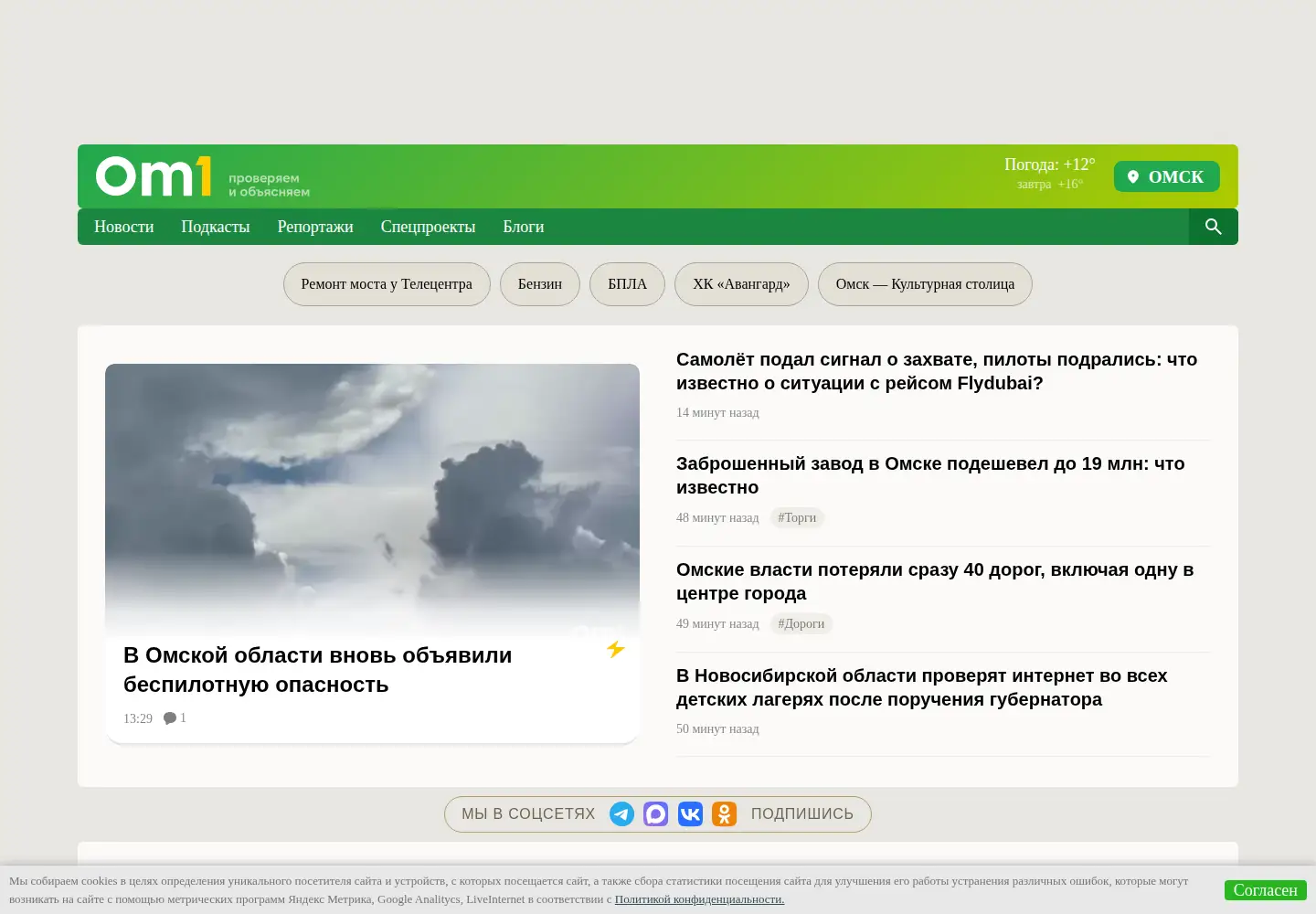 Screenshot of om1.ru