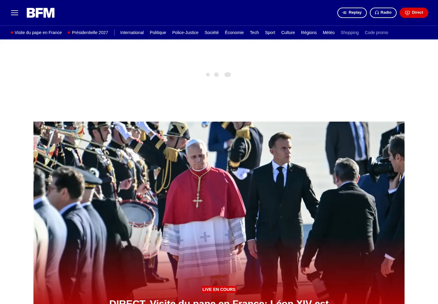 Screenshot of bfmtv.com