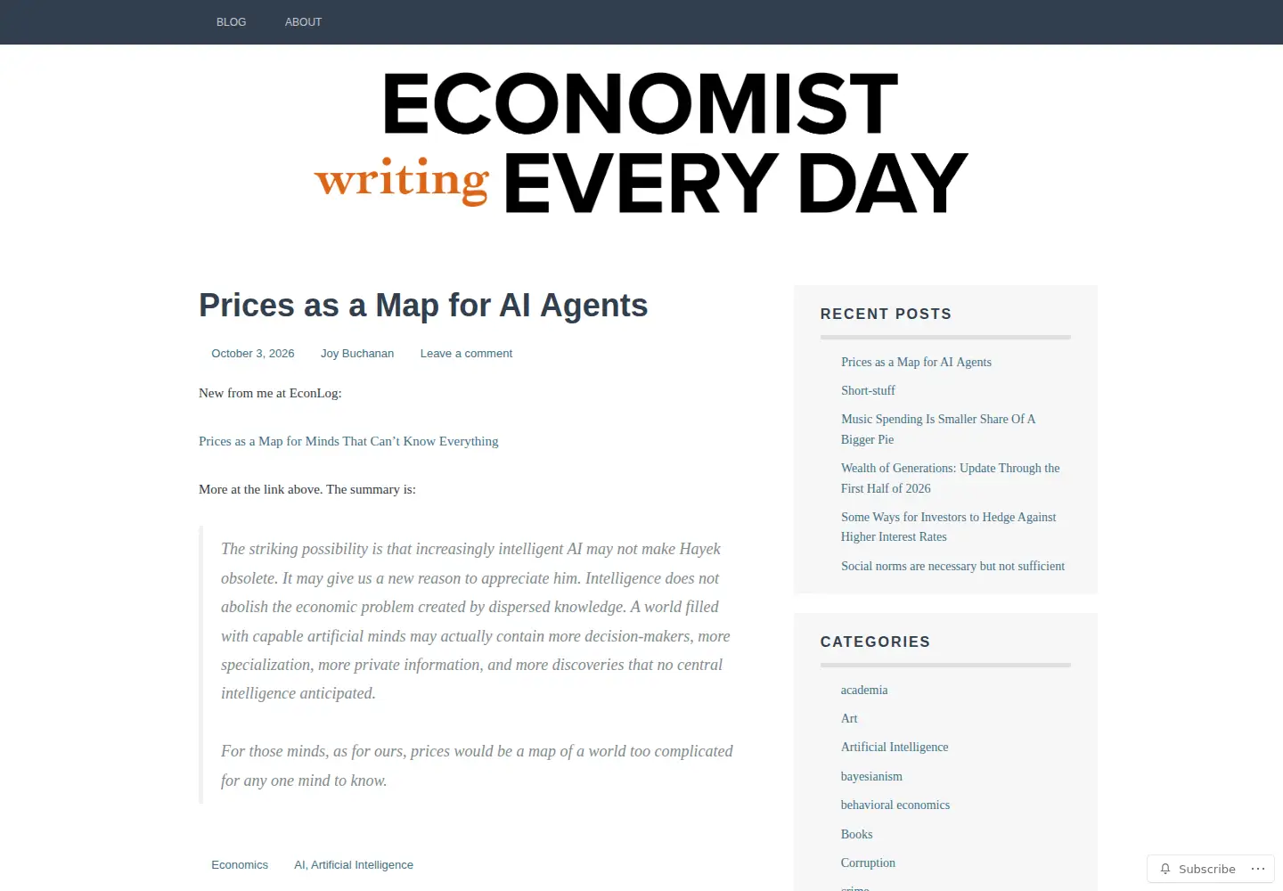 Screenshot of economistwritingeveryday.com