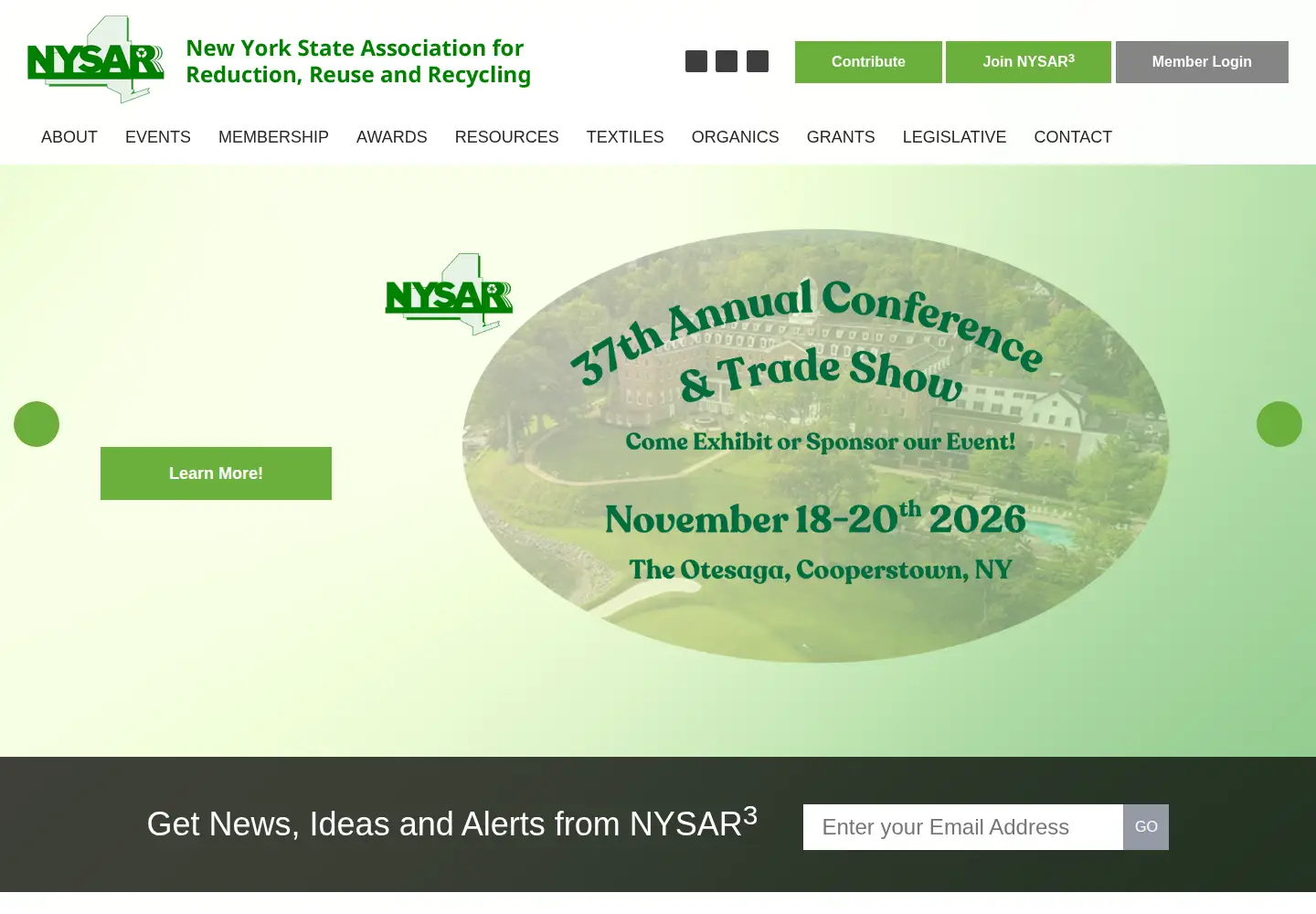Screenshot of nysar3.org