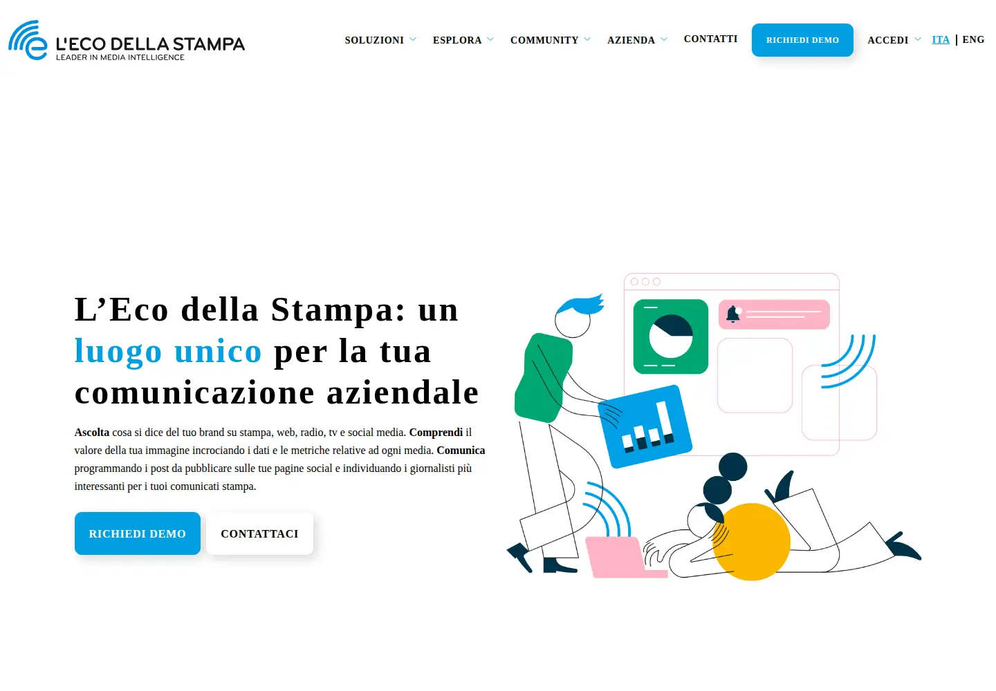 Screenshot of ecostampa.it