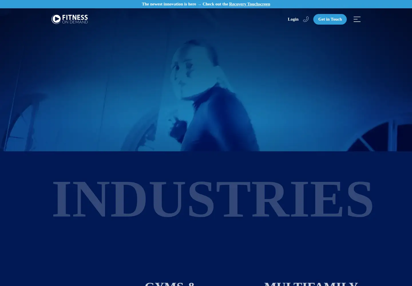 Captured homepage of fitnessondemand247.com in the current scan