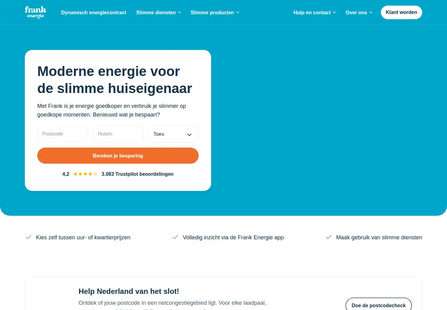 Screenshot of frankenergie.nl