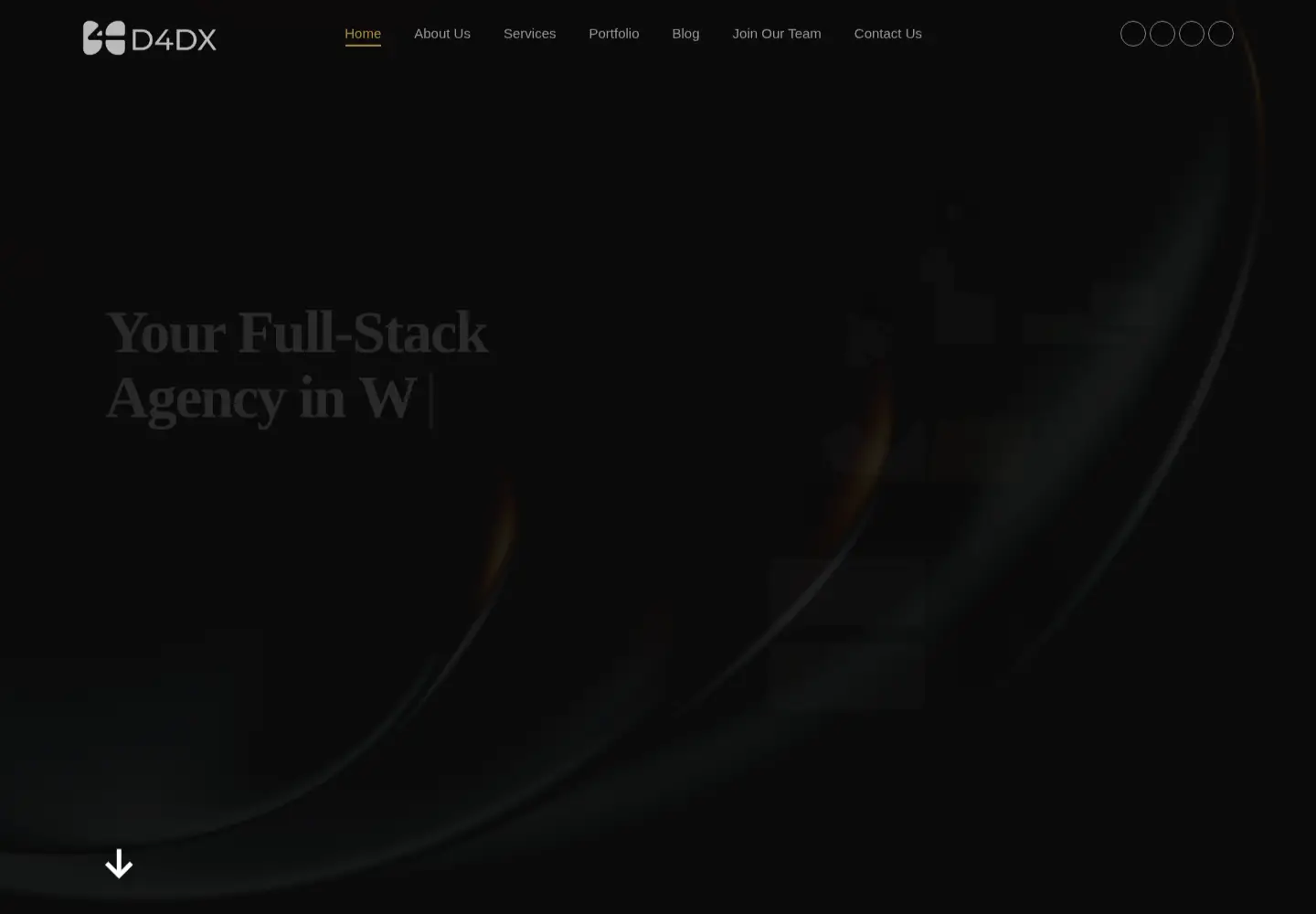 Captured homepage of d4dx.co in the current scan