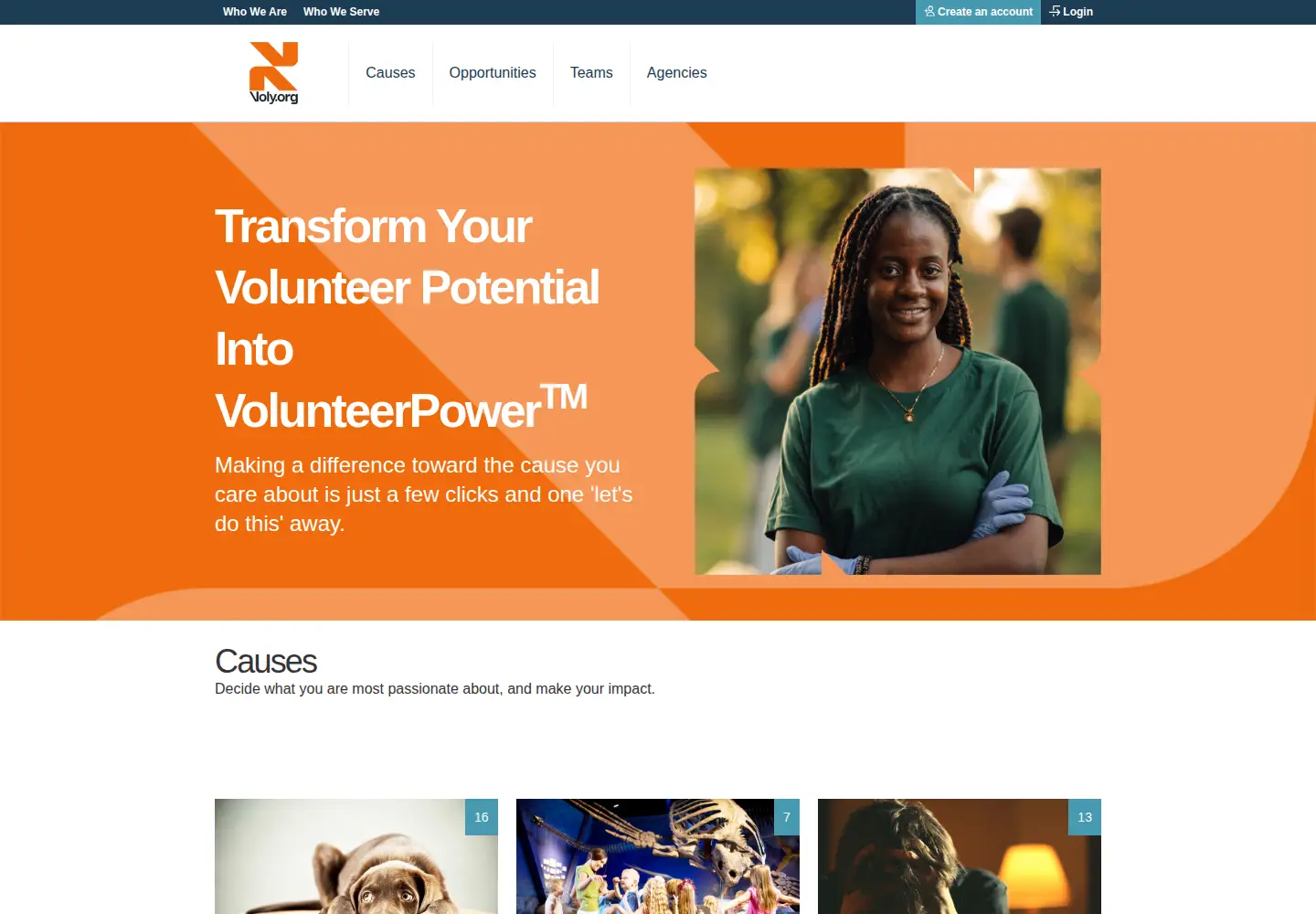 Screenshot of voly.org