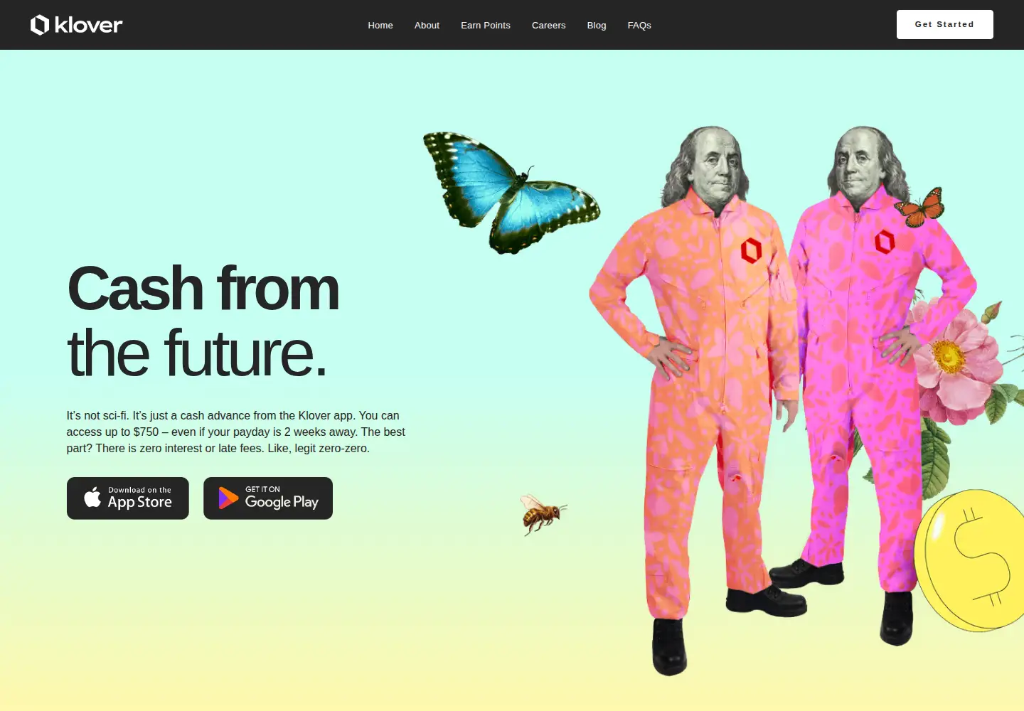 Screenshot of joinklover.com