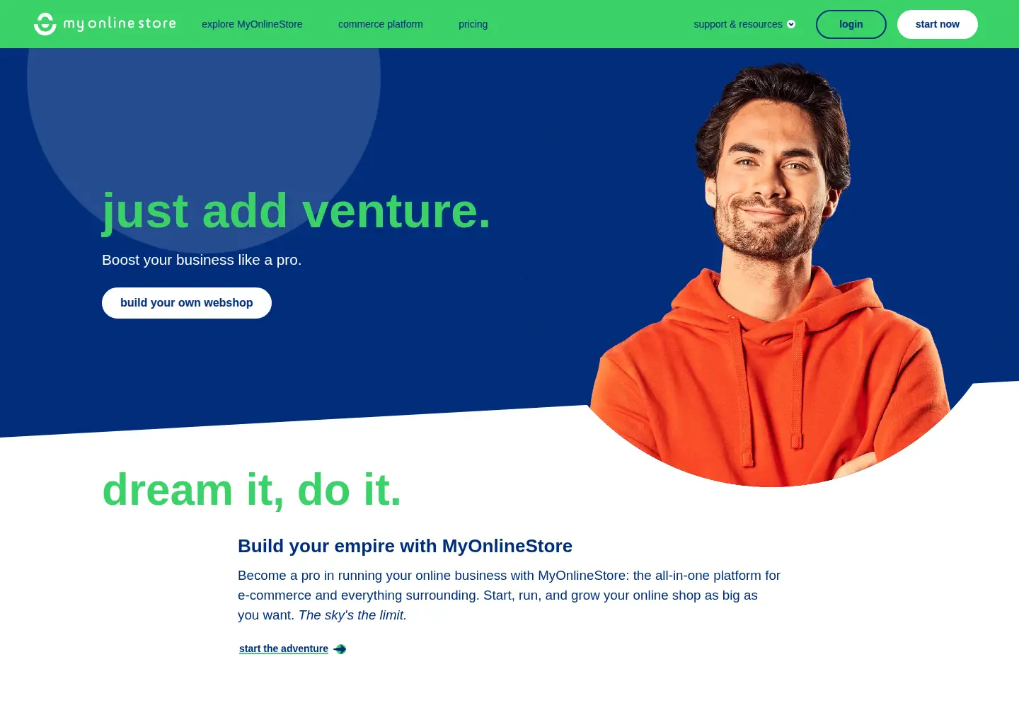 Screenshot of myonlinestore.com