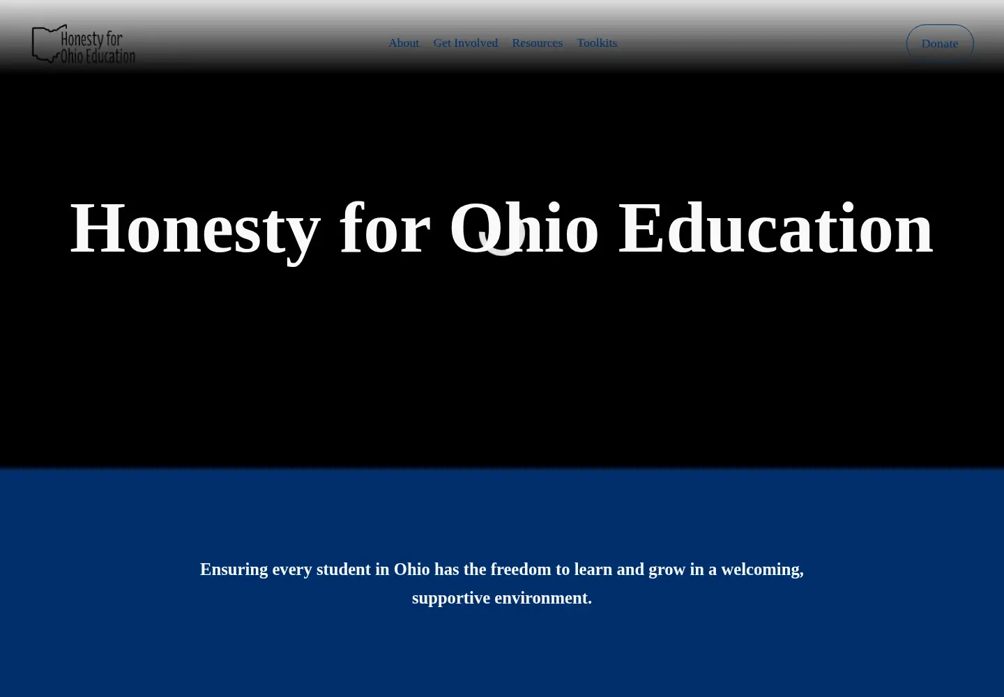 Screenshot of honestyforohioeducation.org