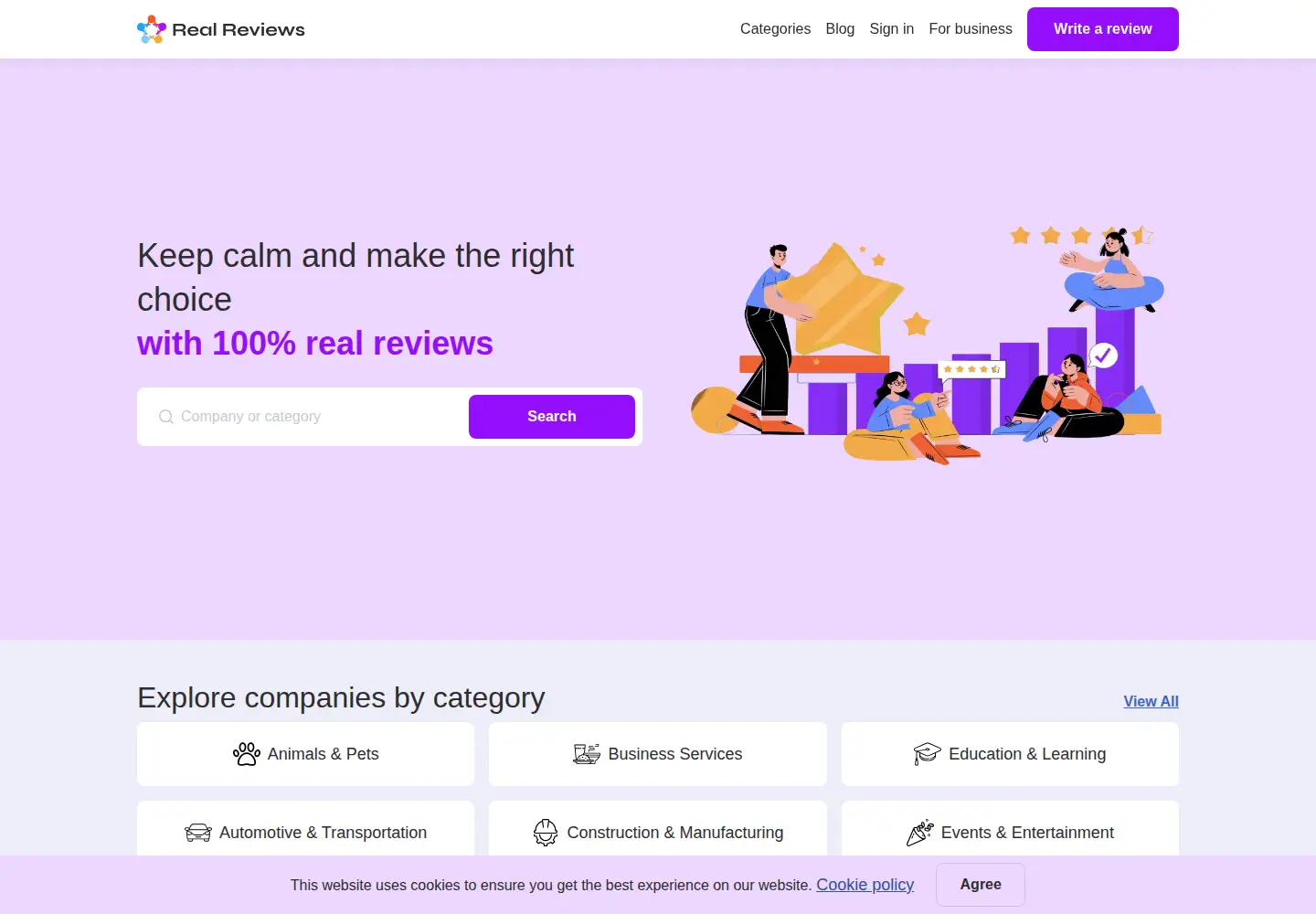 Screenshot of realreviews.io