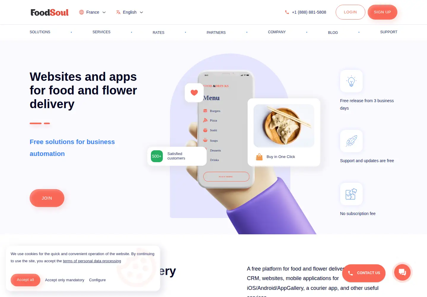 Screenshot of foodsoul.pro