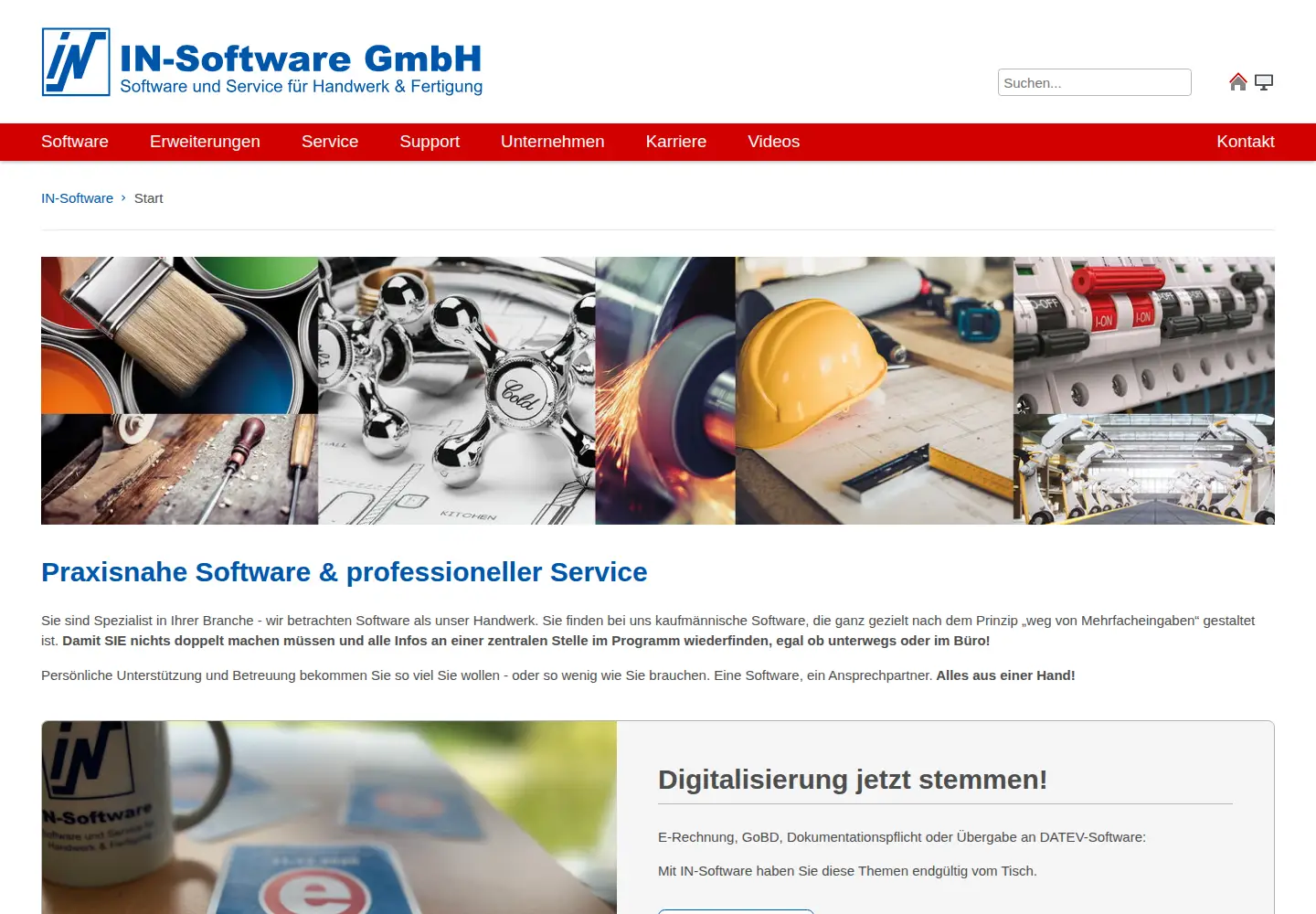 Screenshot of in-software.com