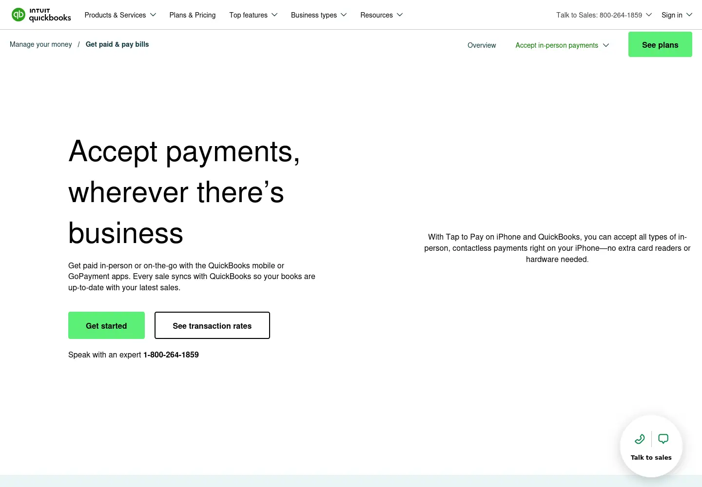Captured homepage of gopayment.com in the current scan