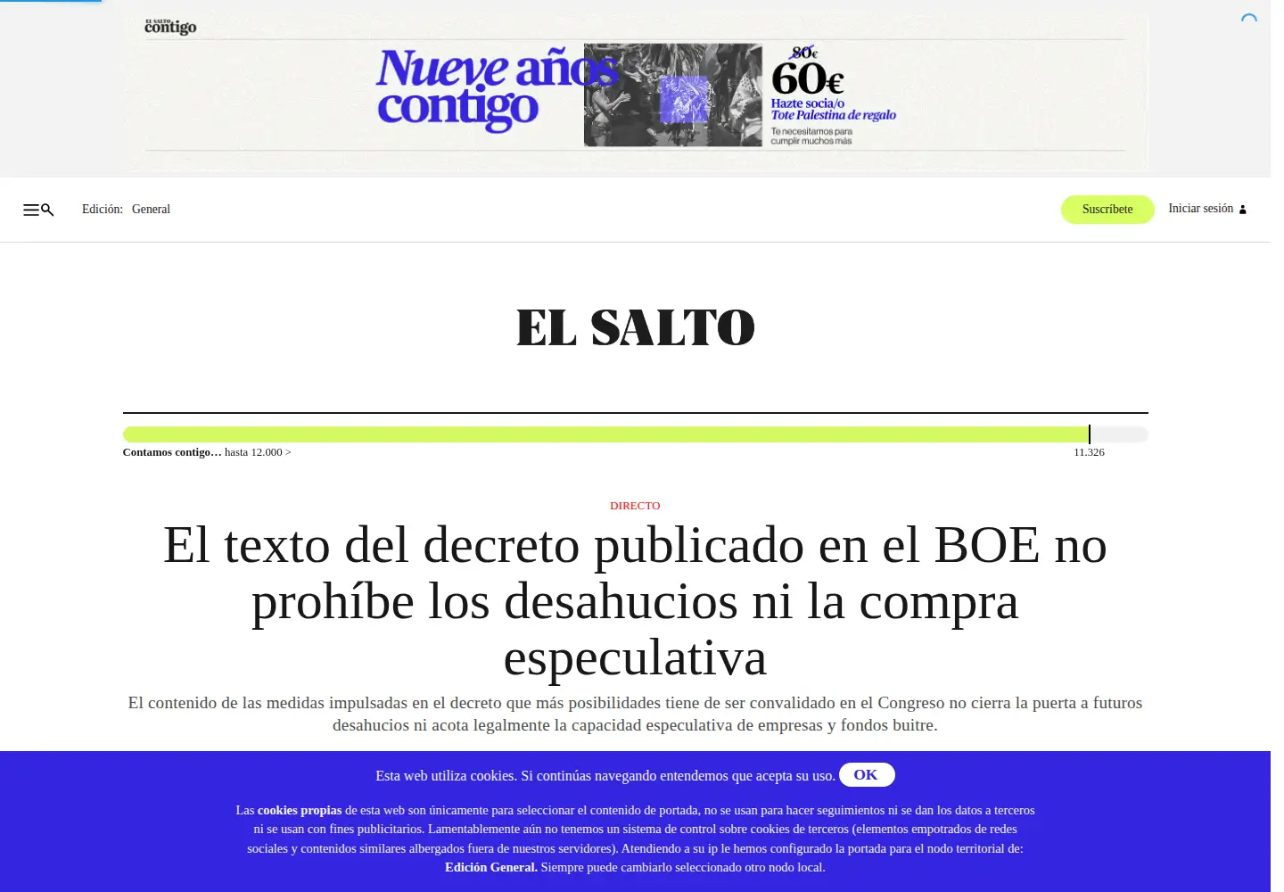 Screenshot of elsaltodiario.com
