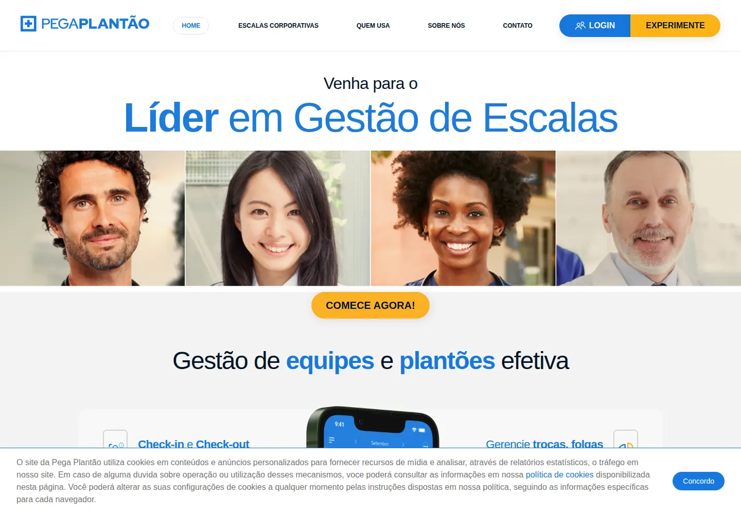 Screenshot of pegaplantao.com.br