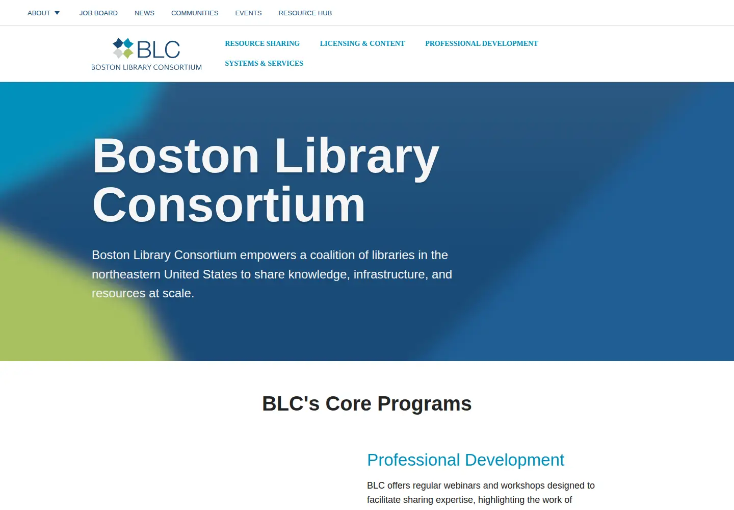 Screenshot of blc.org