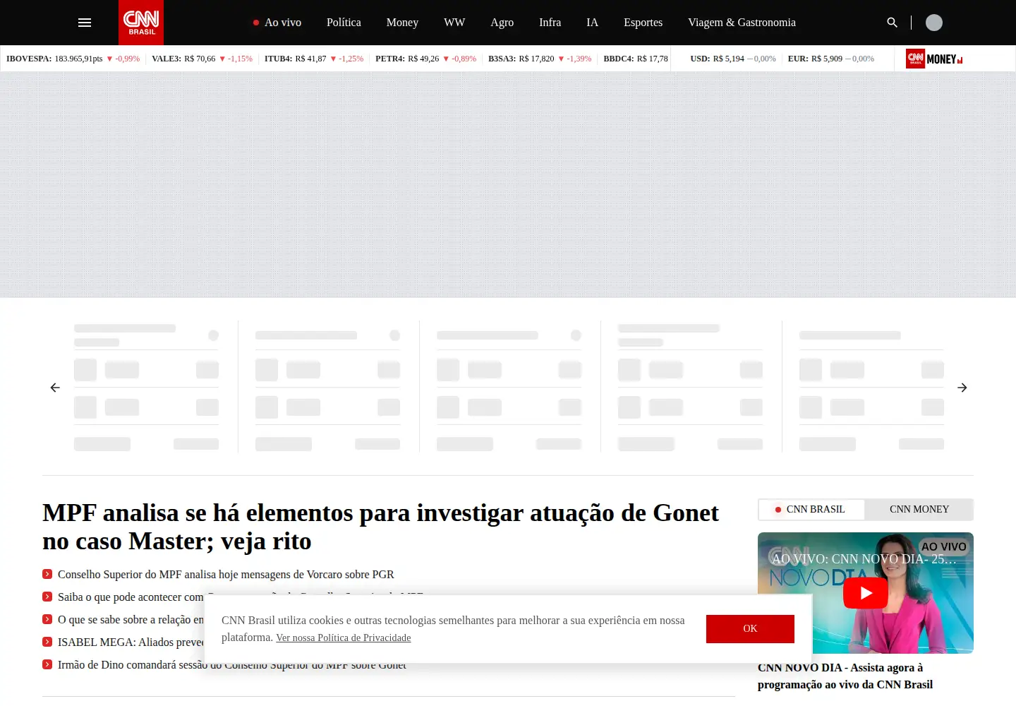 Screenshot of cnnbrasil.com.br