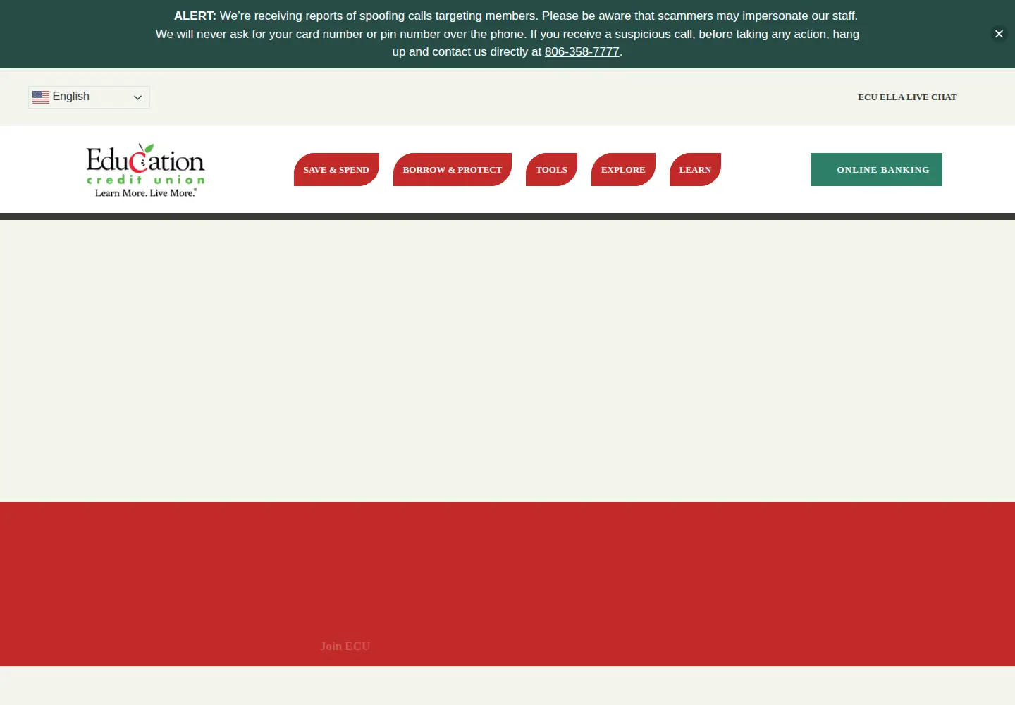 Screenshot of educationcu.com