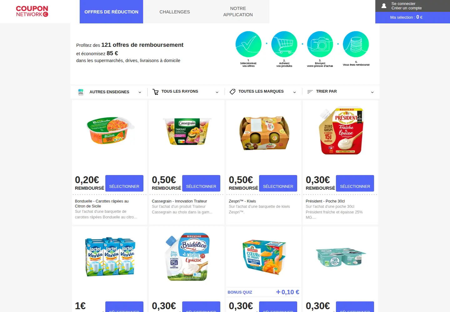 Screenshot of couponnetwork.fr
