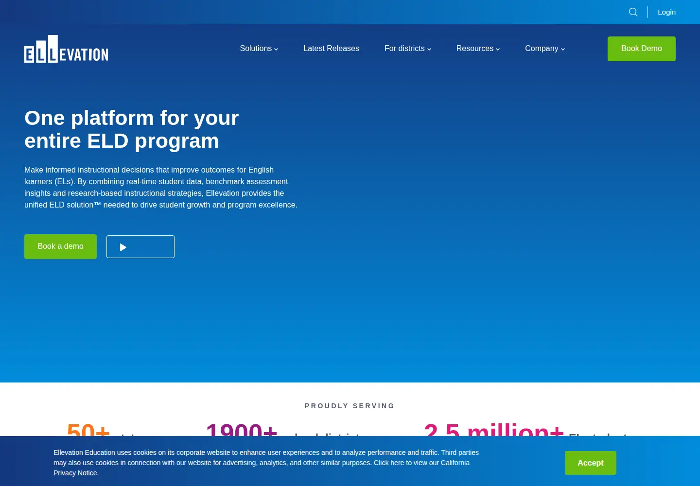 Screenshot of ellevationeducation.com