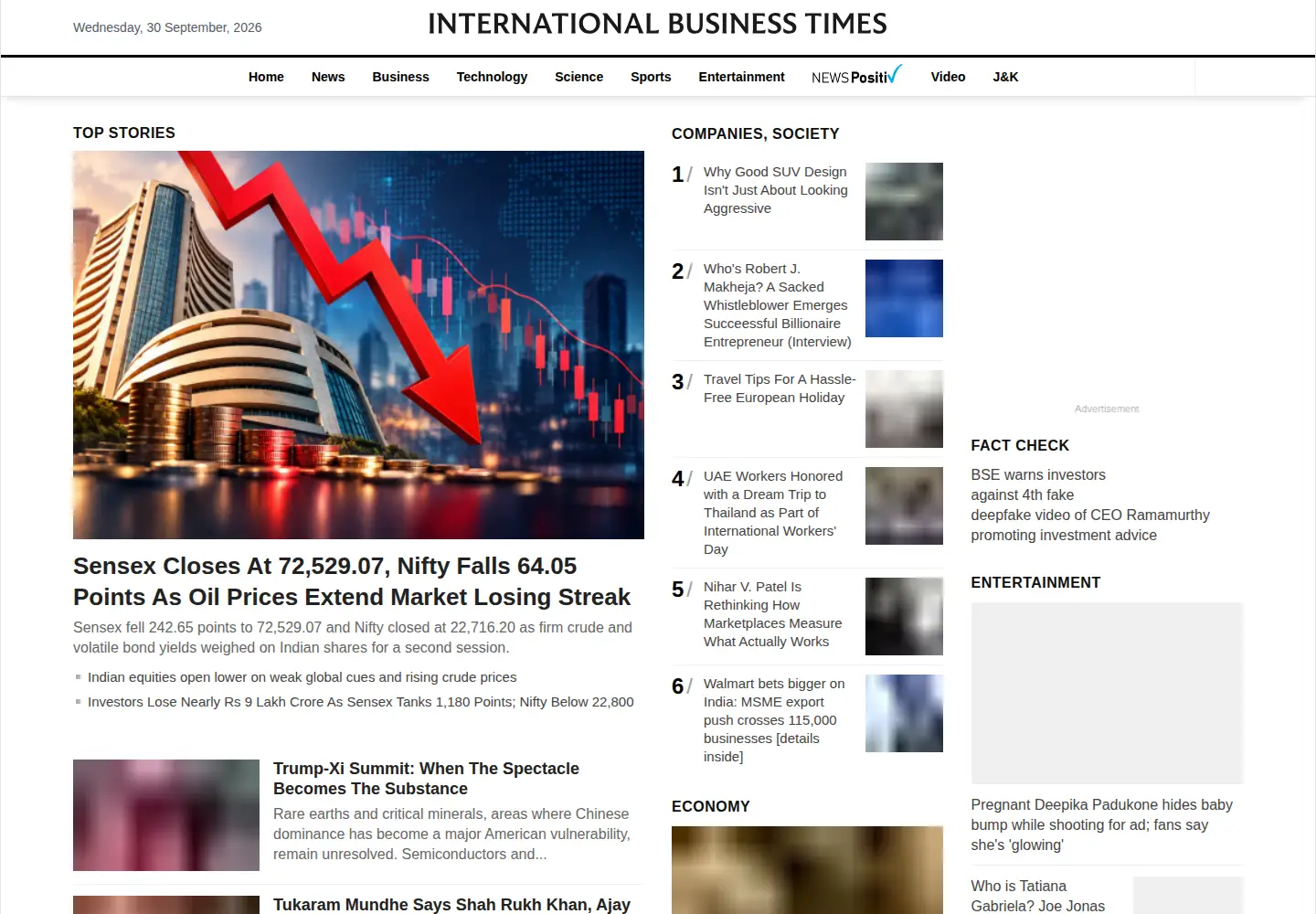 Screenshot of ibtimes.co.in