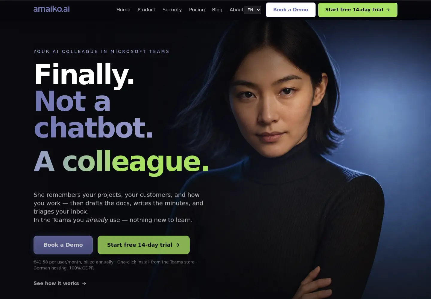 Screenshot of amaiko.ai