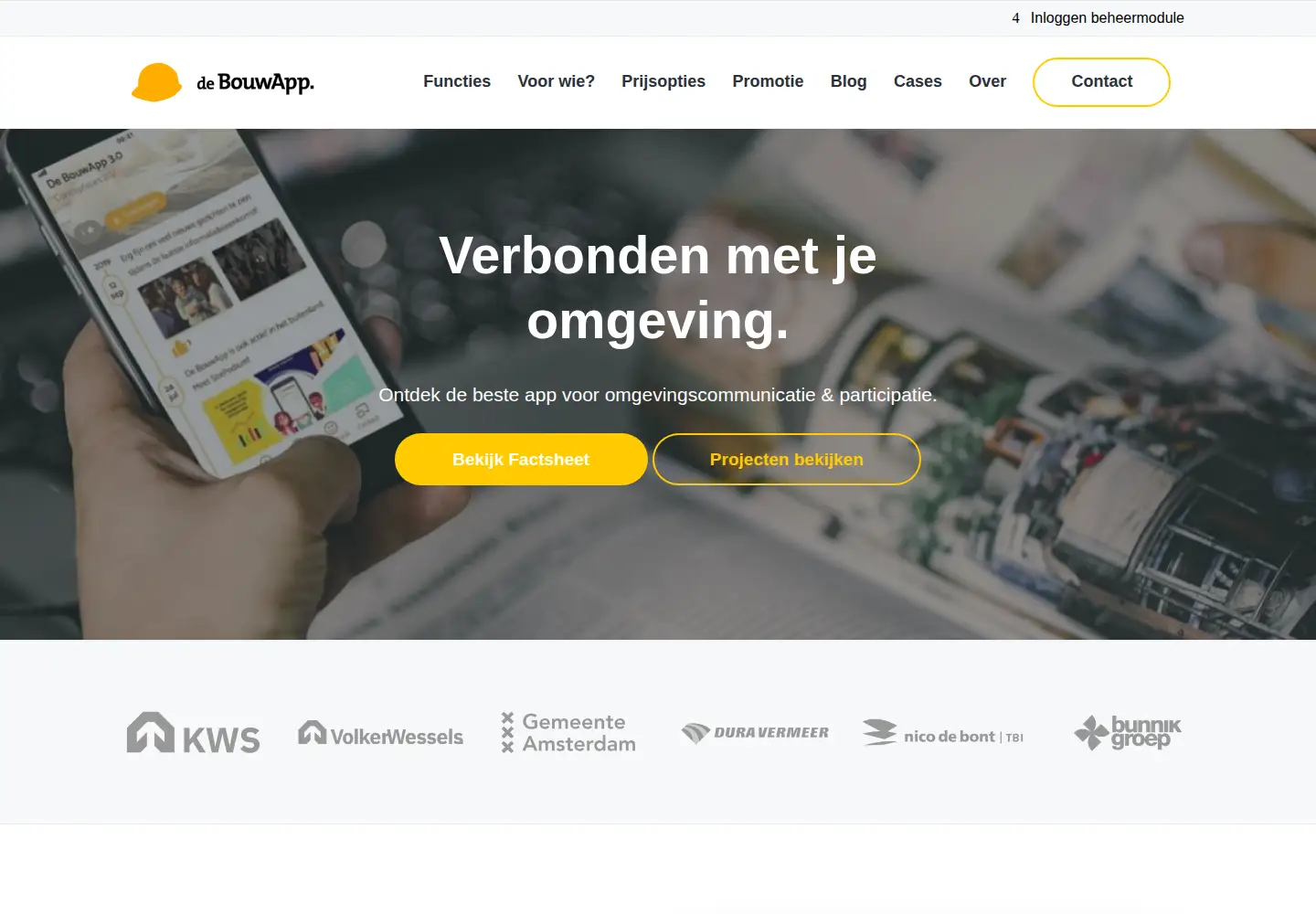 Screenshot of debouwapp.nl