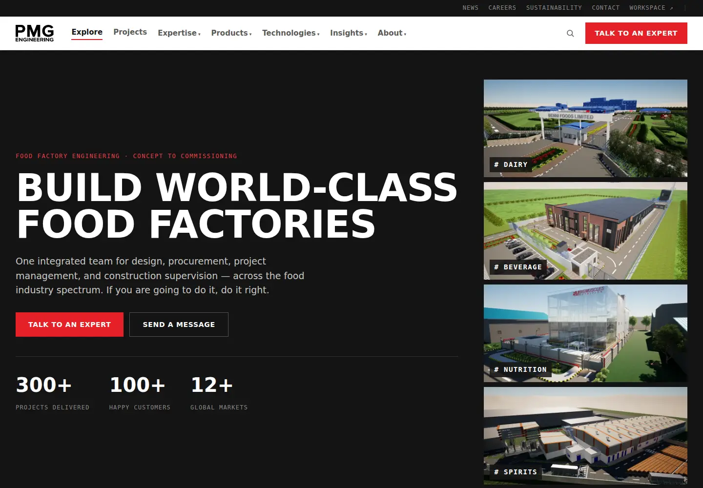 Screenshot of pmg.engineering