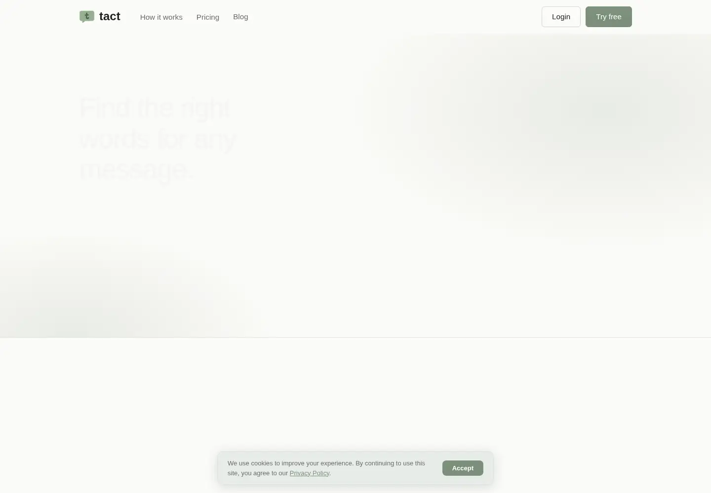 Screenshot of tactapp.co