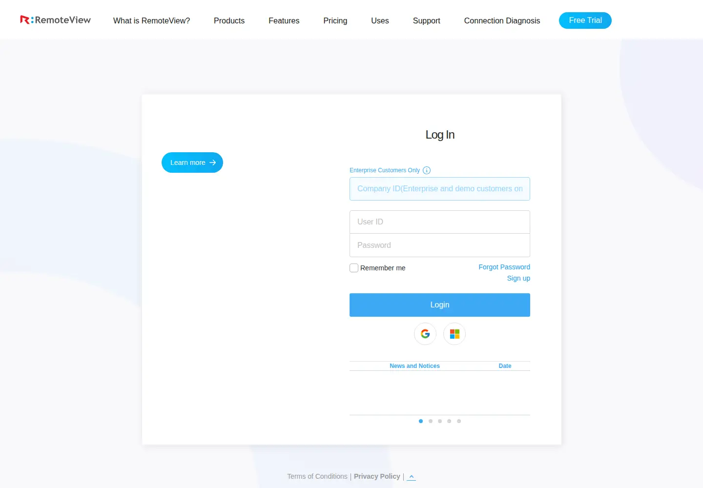 Screenshot of rview.com