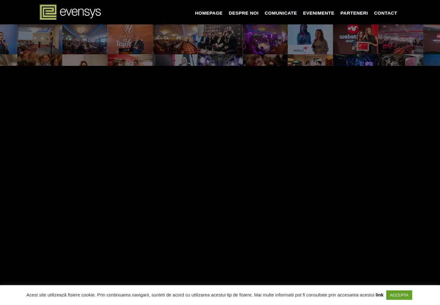 Screenshot of evensys.ro