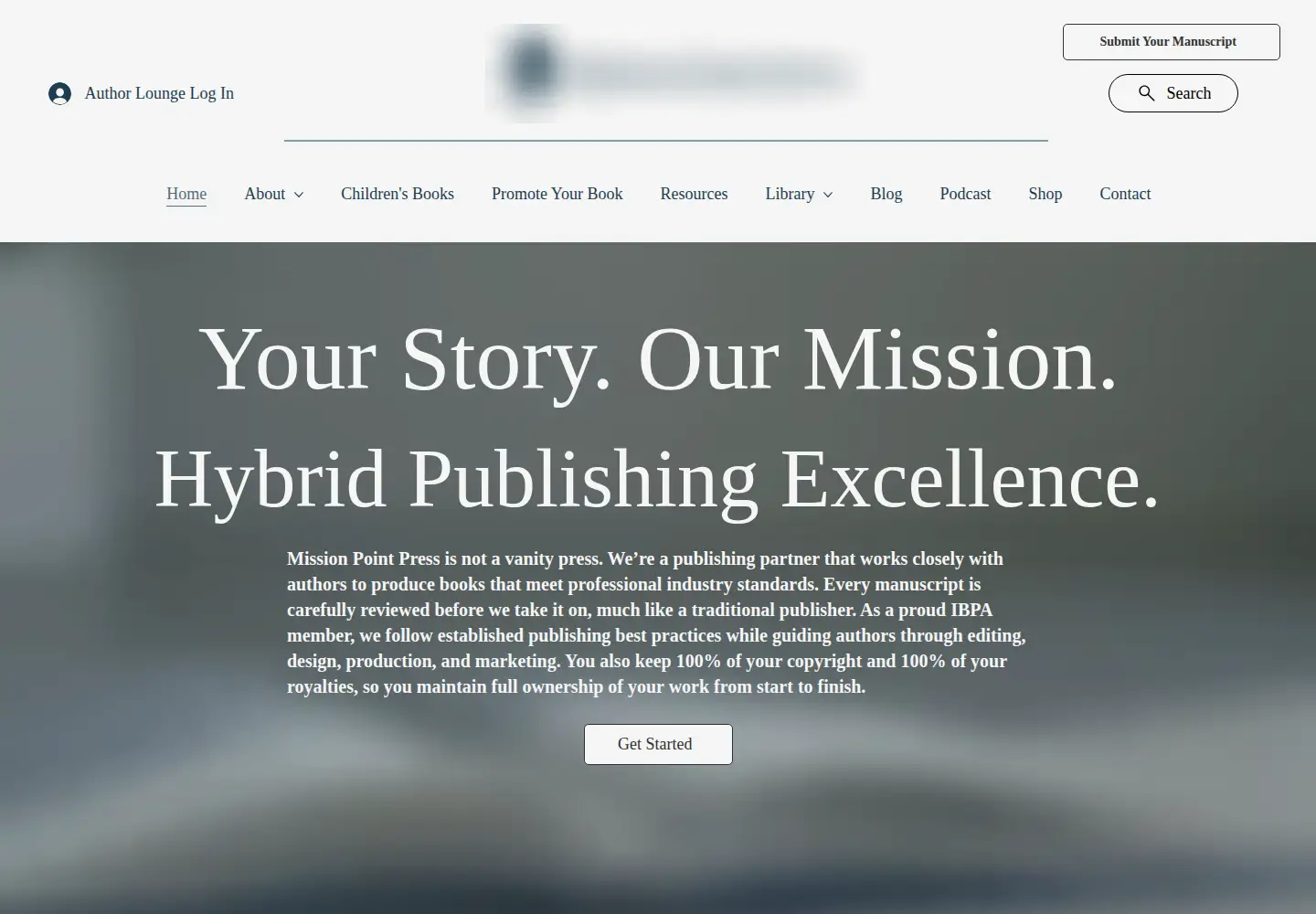 Screenshot of missionpointpress.com