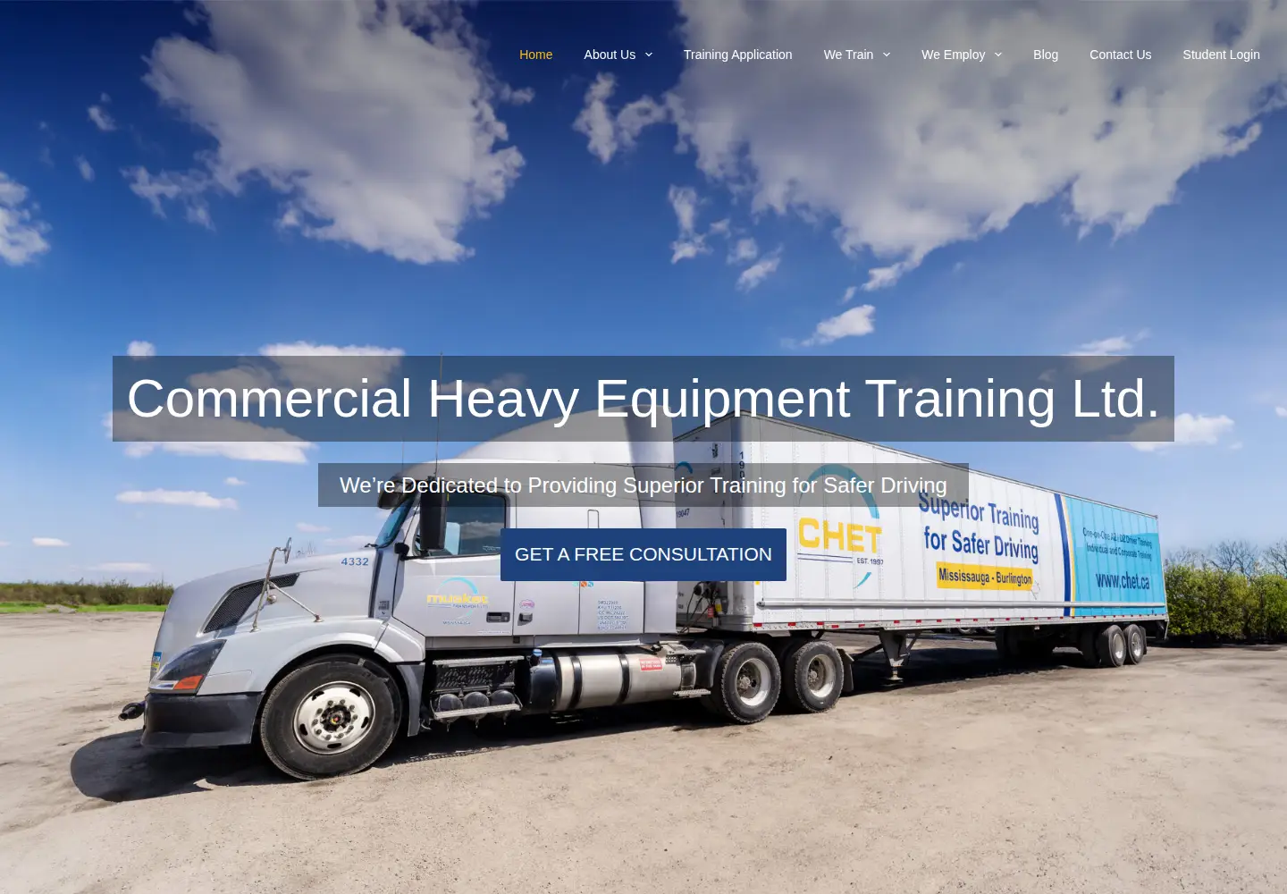 Screenshot of chet.ca