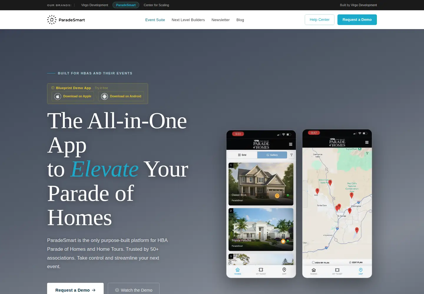 Screenshot of paradesmart.com