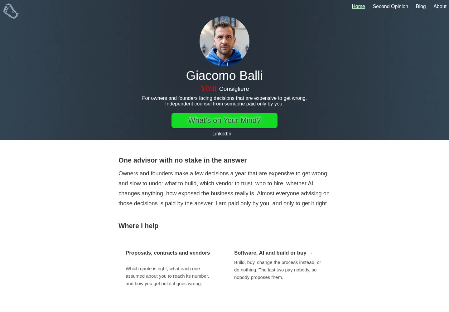 Screenshot of bigballi.com