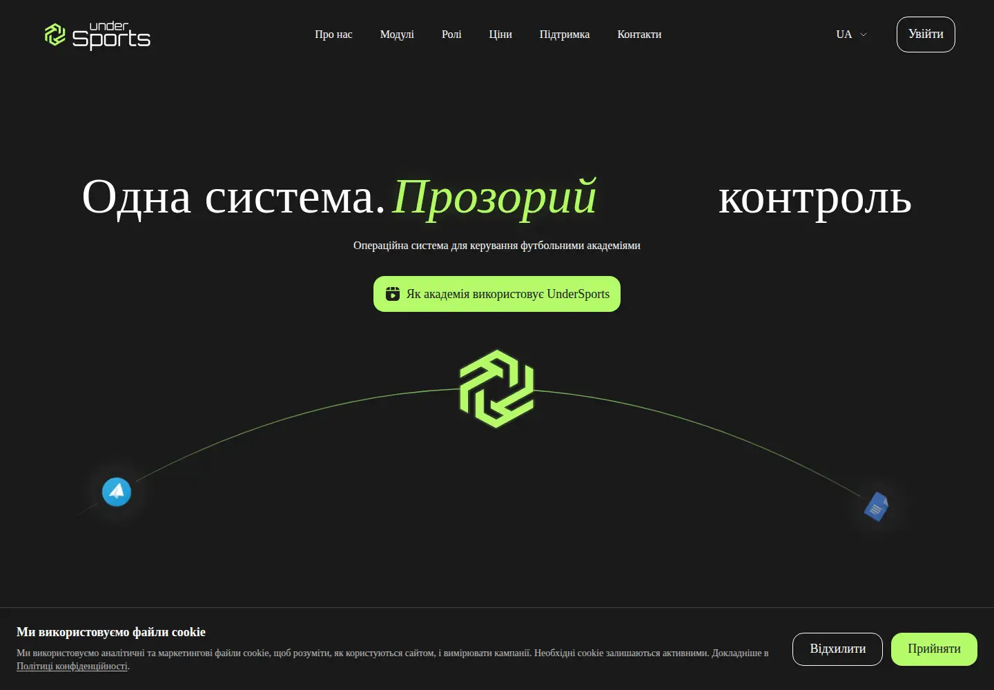 Screenshot of undersports.club