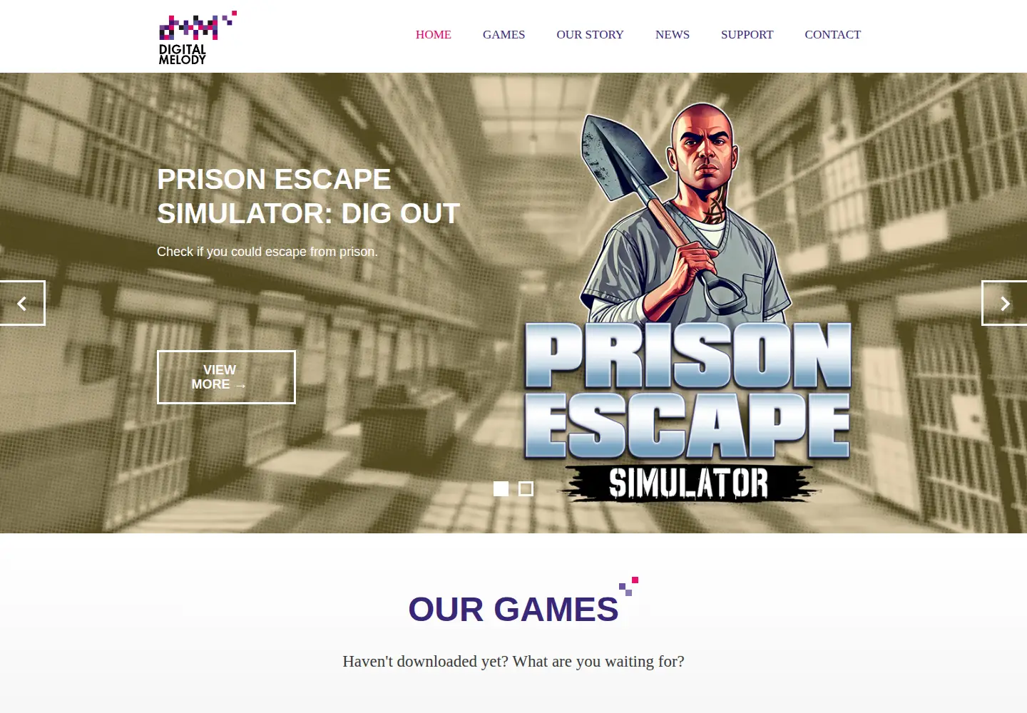 Captured homepage of digitalmelody.eu in the current scan