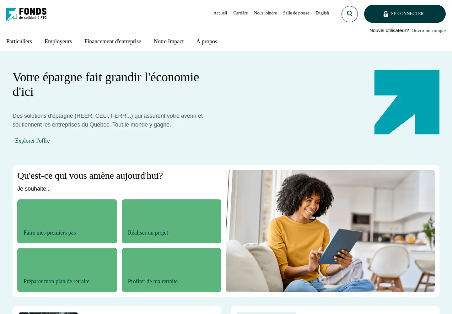 Screenshot of fondsftq.com