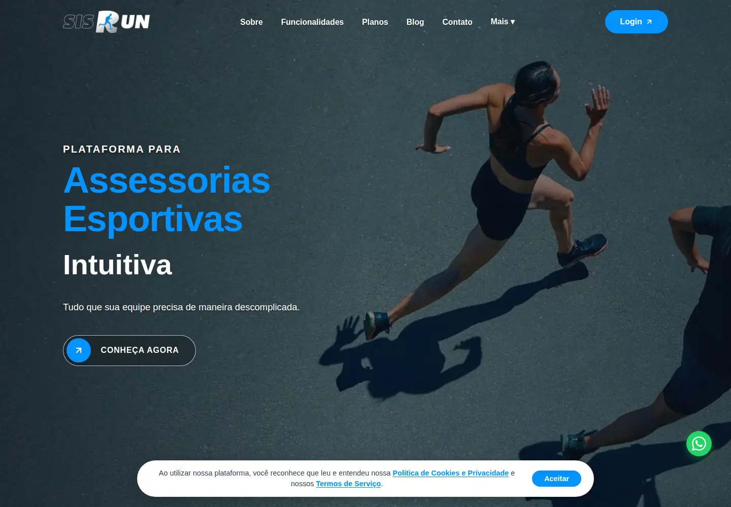 Captured homepage of sisrun.com.br in the current scan