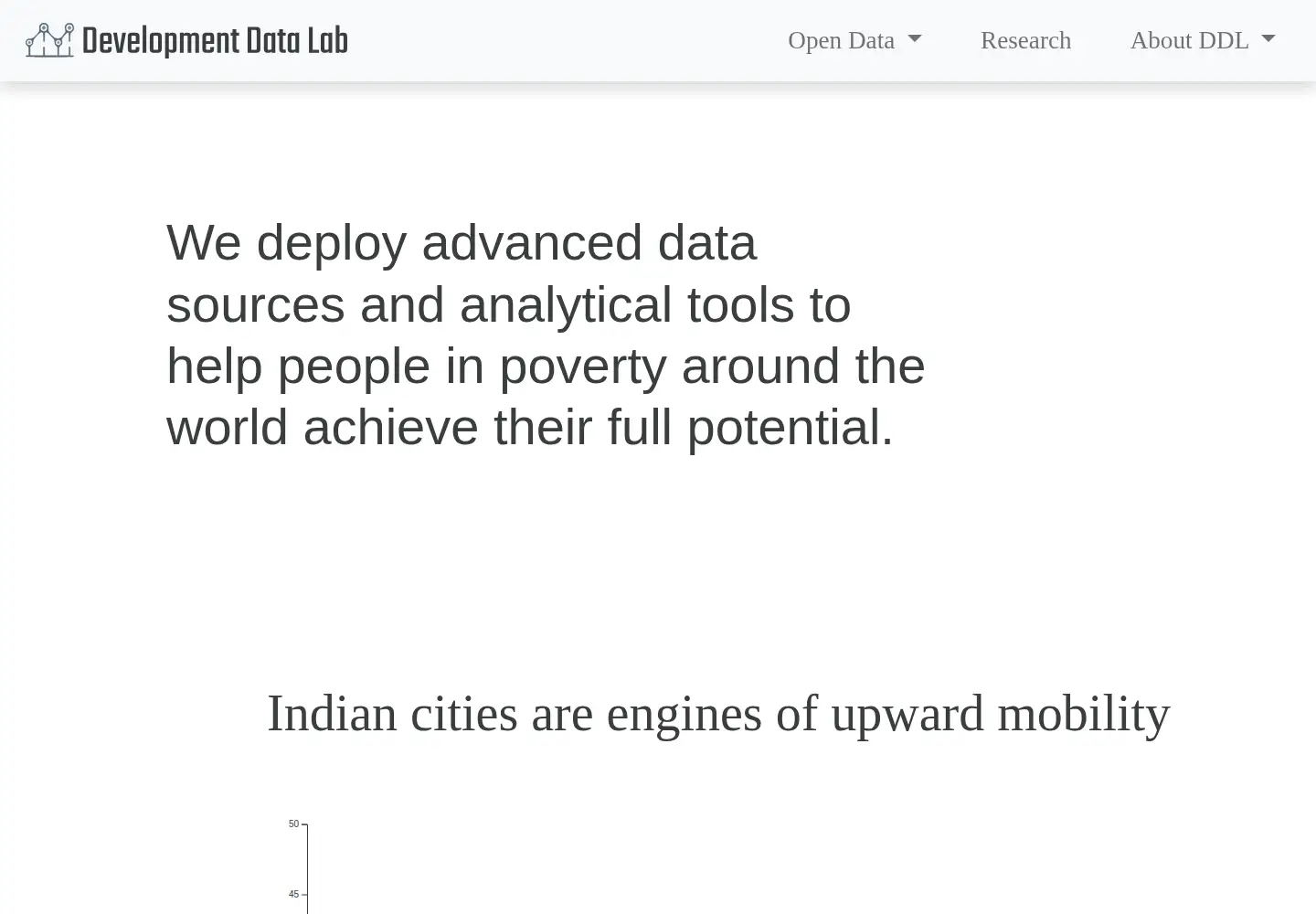 Screenshot of devdatalab.org