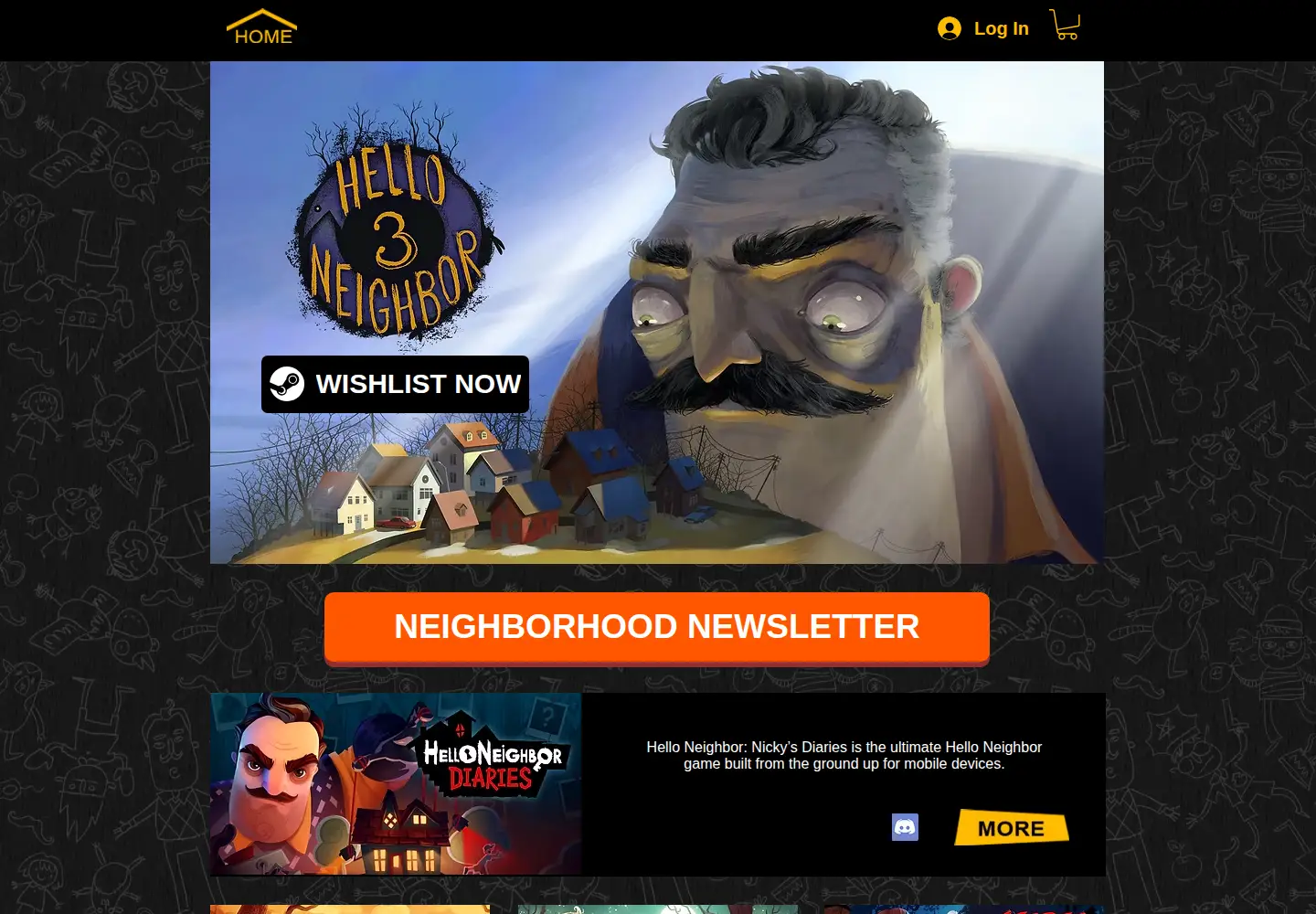 Screenshot of helloneighborgame.com