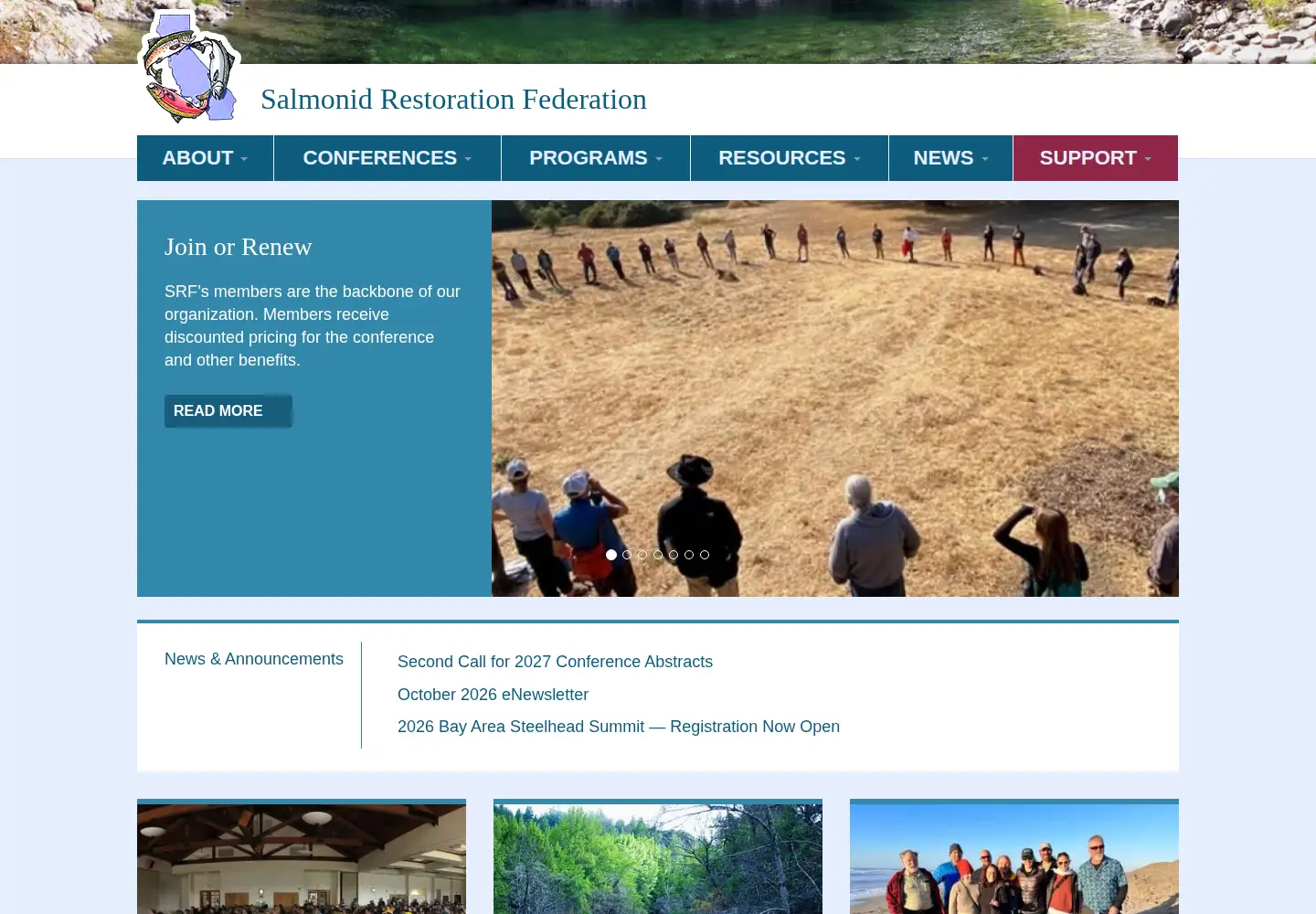 Screenshot of calsalmon.org