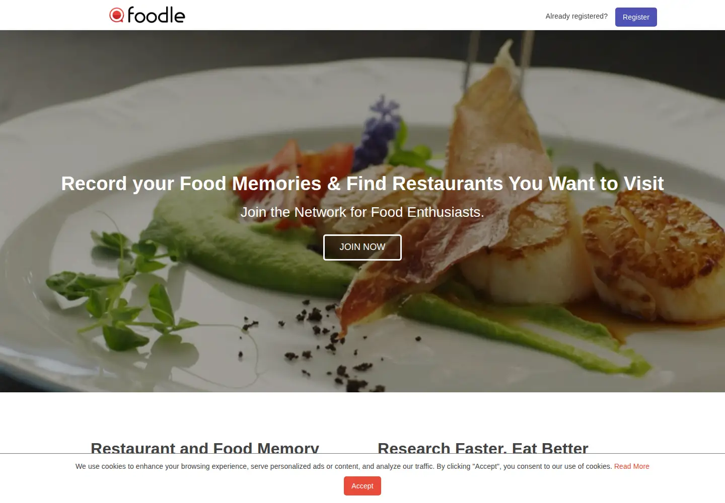 Screenshot of foodle.pro