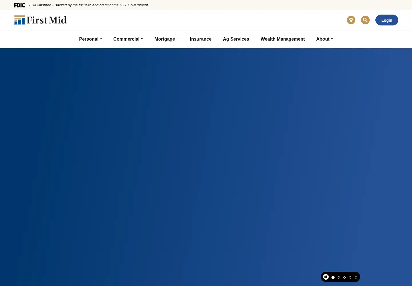 Screenshot of firstmid.com