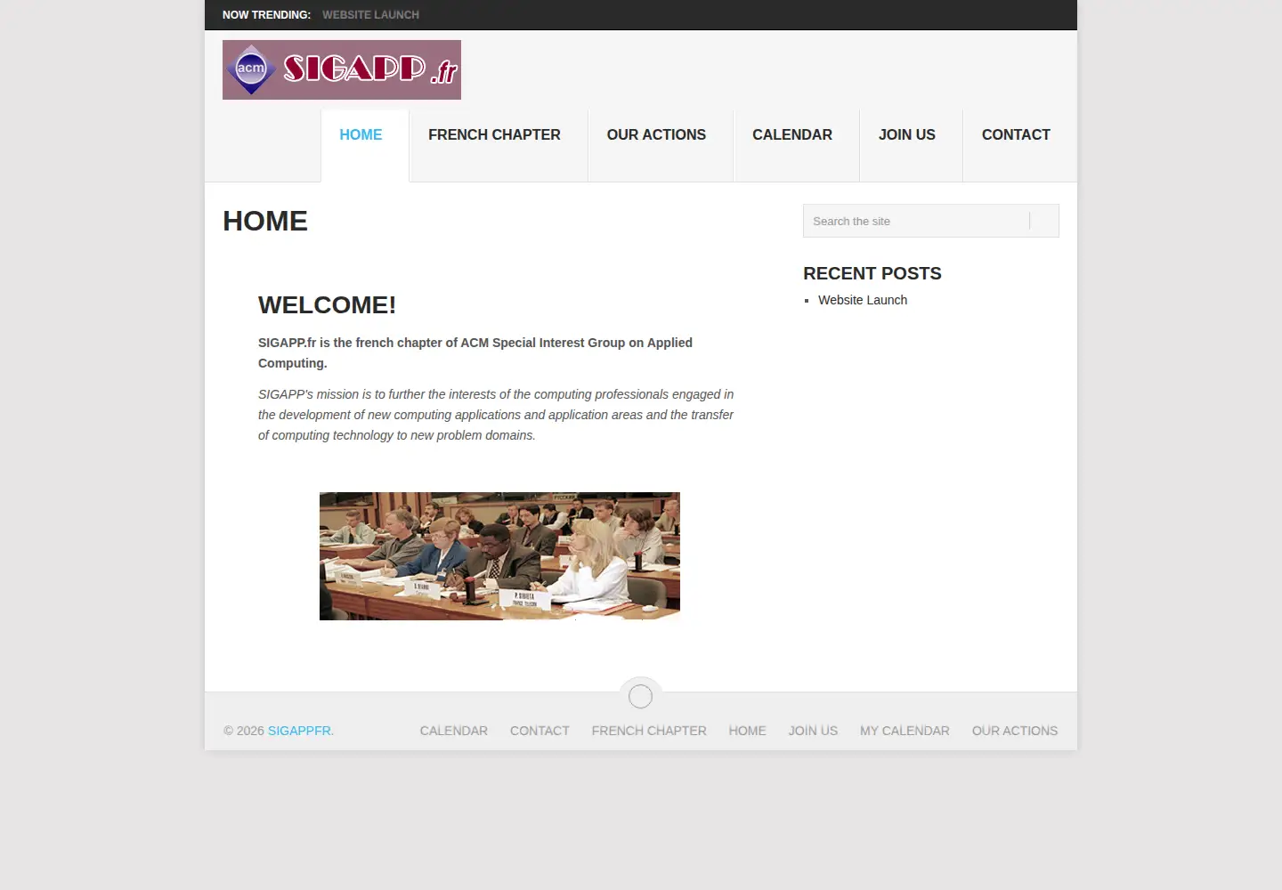 Screenshot of sigappfr.org