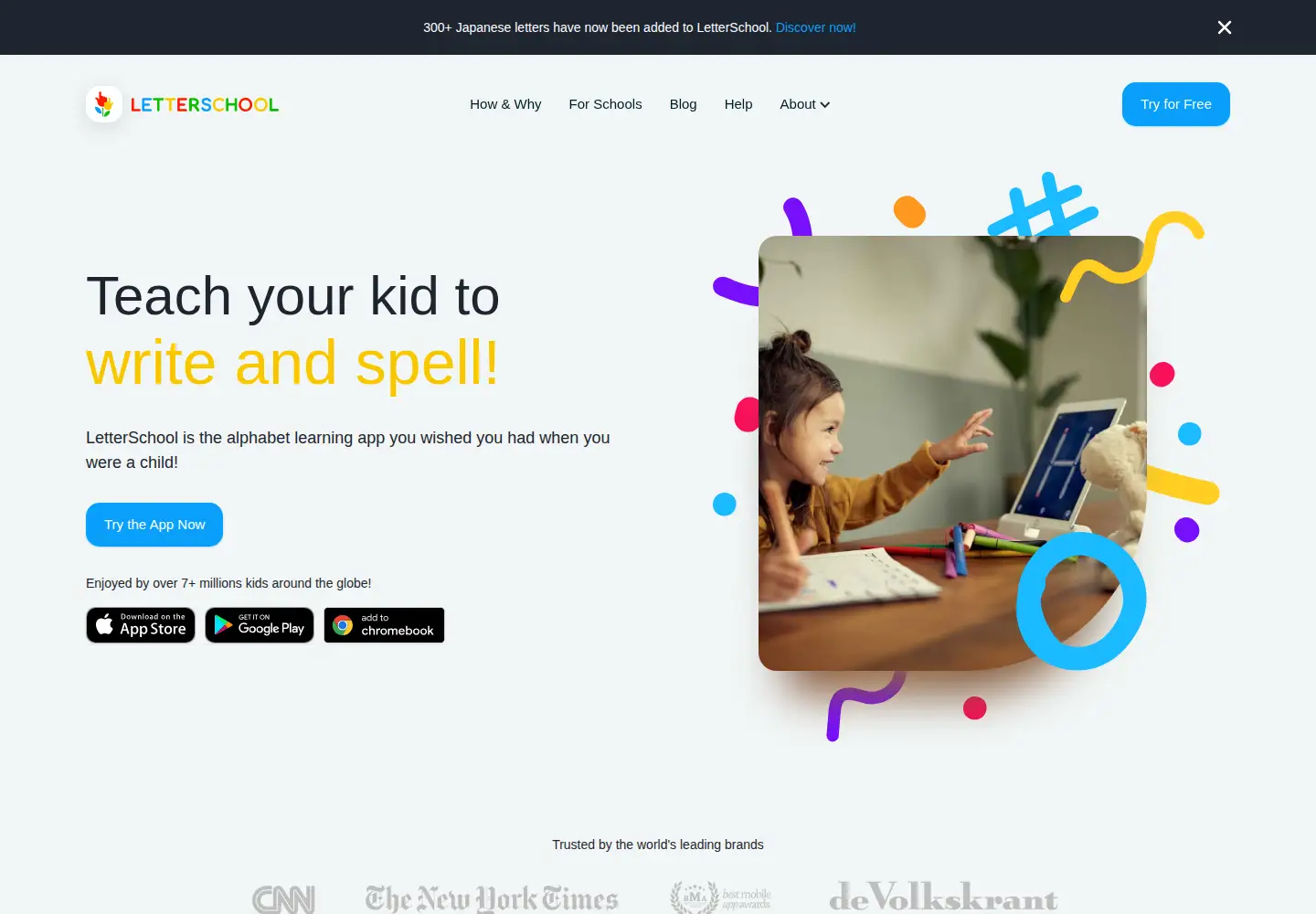 Screenshot of letterschool.org